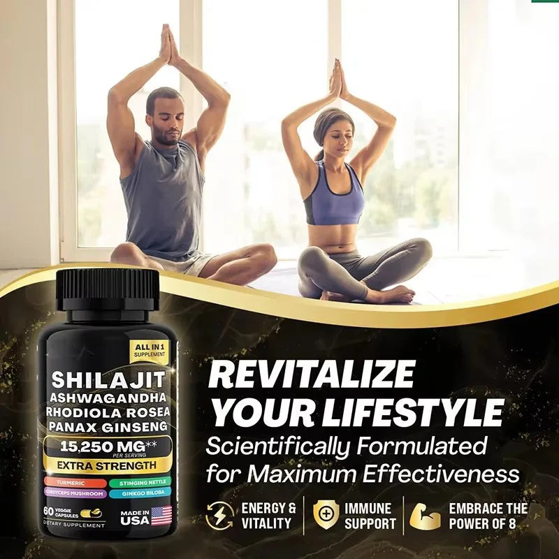 Shilajit Ashwagandha + Sea Moss Capsules