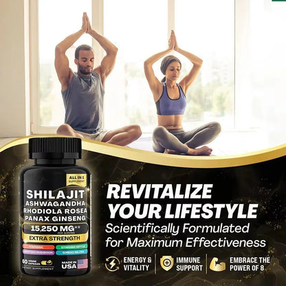 Shilajit Ashwagandha + Sea Moss Capsules