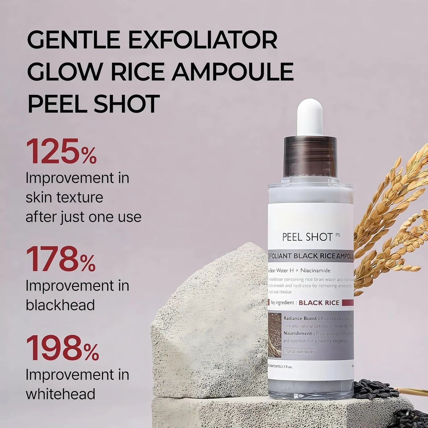 Dr. Melaxin - Peel Shot Exfoliant Black Rice Ampoule